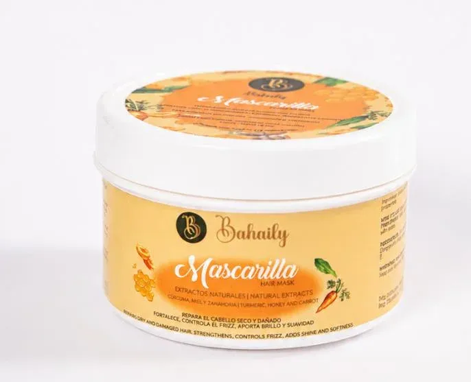 Pote de la mascarilla de cúrcuma, zanahoria y miel