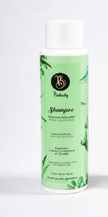Botella de 16 oz del shampoo de nopal y aloe vera